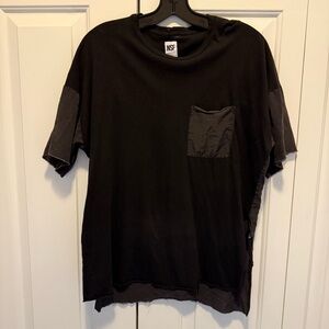 NSF Women's Black Short Sleeve Tee with Pocket